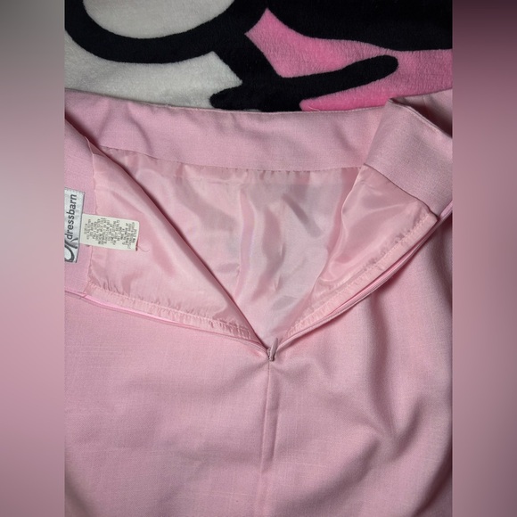 Dressbarn Pink Knee-Length Pencil Skirt with Slit - Picture 8 of 10